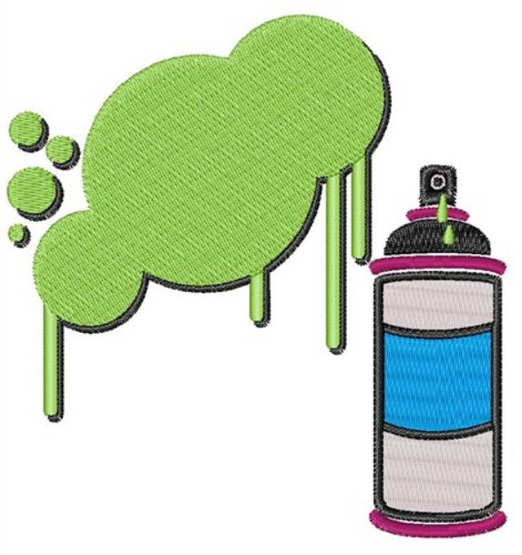 Picture of Spray Paint Machine Embroidery Design