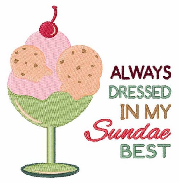 Picture of Sundae Best Machine Embroidery Design