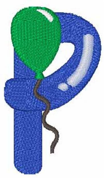 Picture of Party Balloon P Machine Embroidery Design