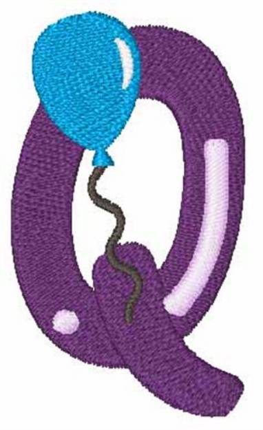 Picture of Party Balloon Q Machine Embroidery Design