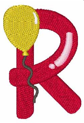 Party Balloon R Machine Embroidery Design