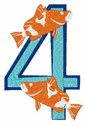 Double Fish 4 Machine Embroidery Design