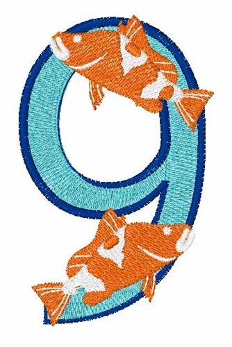 Double Fish 9 Machine Embroidery Design