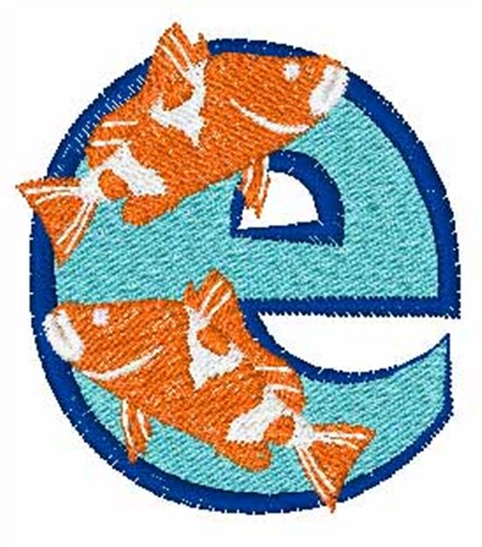 Double Fish e Machine Embroidery Design