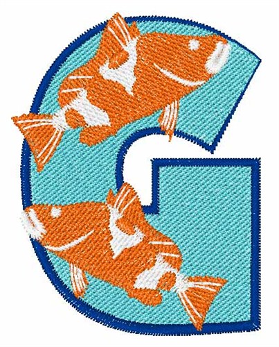 Double Fish G Machine Embroidery Design