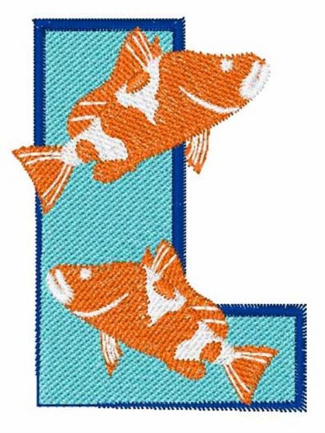 Picture of Double Fish L Machine Embroidery Design