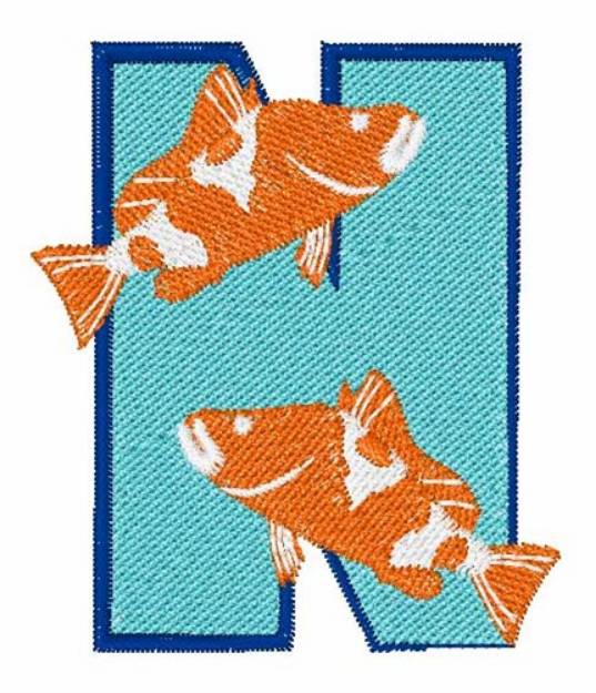 Picture of Double Fish N Machine Embroidery Design