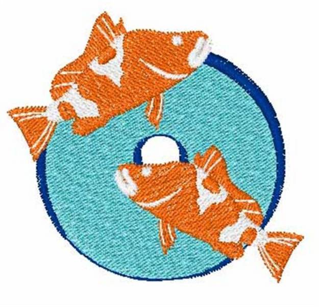 Picture of Double Fish o Machine Embroidery Design