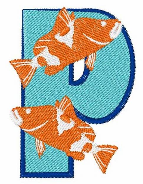 Picture of Double Fish P Machine Embroidery Design