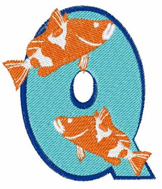 Picture of Double Fish Q Machine Embroidery Design