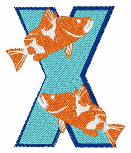 Picture of Double Fish X Machine Embroidery Design