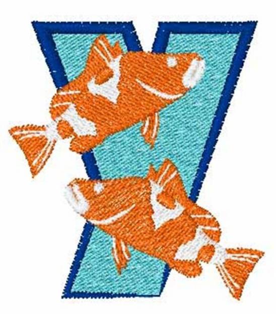 Picture of Double Fish y Machine Embroidery Design