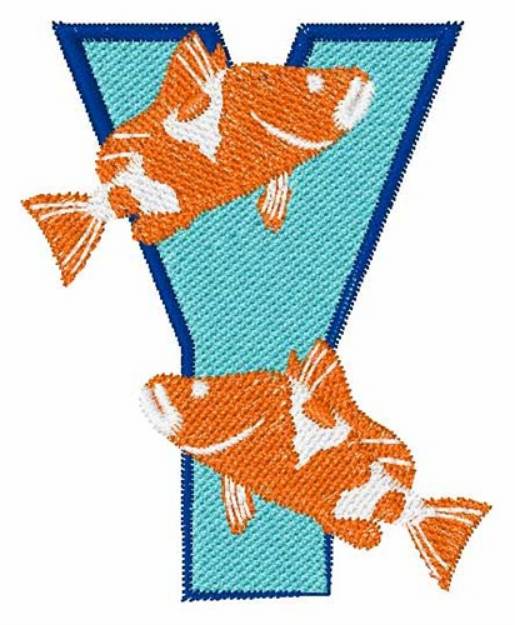 Picture of Double Fish Y Machine Embroidery Design