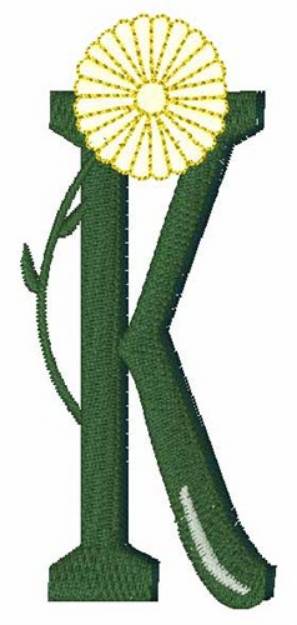 Picture of Yellow Flower K Machine Embroidery Design