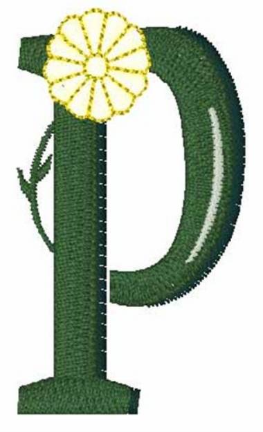 Picture of Yellow Flower p Machine Embroidery Design