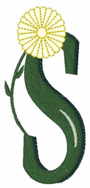Picture of Yellow Flower S Machine Embroidery Design