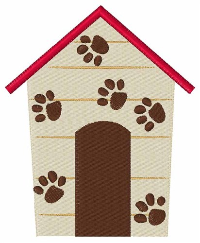 Doghouse Machine Embroidery Design