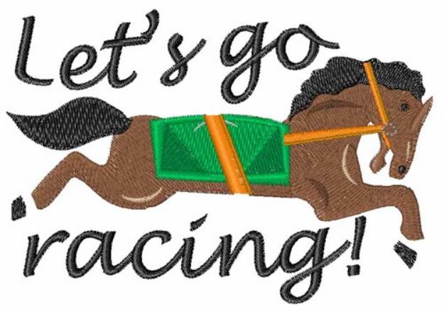 Picture of Lets Go Racing Machine Embroidery Design