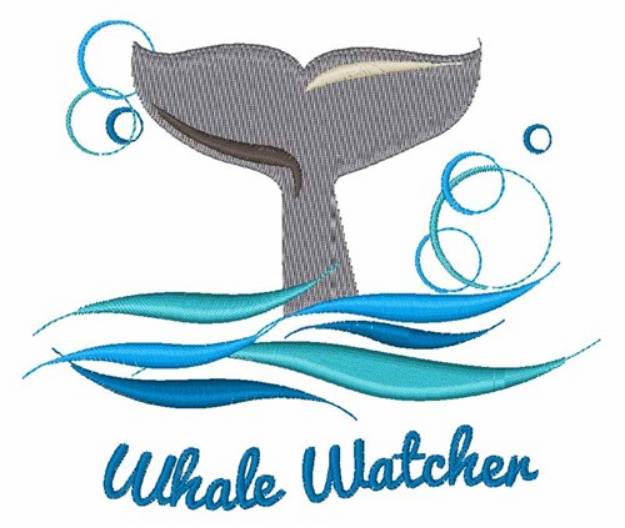 Picture of Whale Watcher Machine Embroidery Design