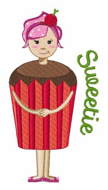 Picture of Sweetie Cupcake Machine Embroidery Design