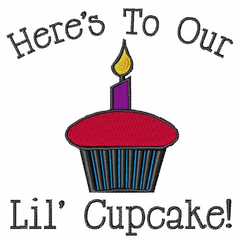 Our Lil Cupcake Machine Embroidery Design