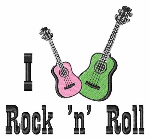 Picture of I Rock n Roll Machine Embroidery Design