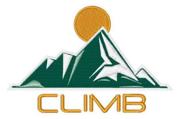 Picture of Climb Machine Embroidery Design