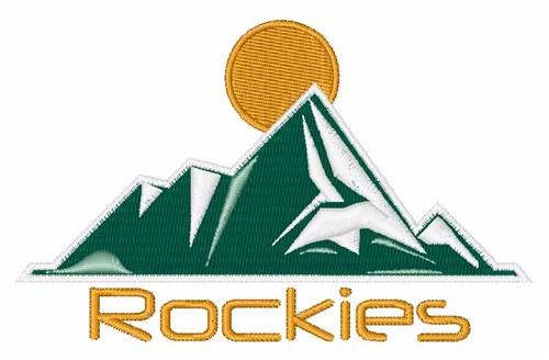 Rockies Machine Embroidery Design