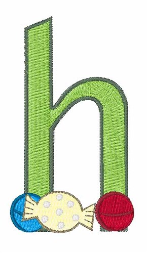 Hard Candy h Machine Embroidery Design