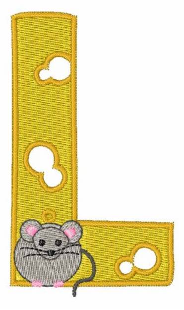 Picture of Mouse Cheese L Machine Embroidery Design