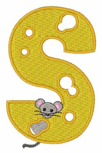 Picture of Mouse Cheese S Machine Embroidery Design