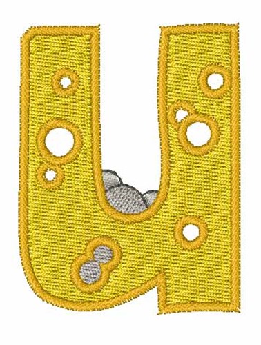 Mouse Cheese u Machine Embroidery Design