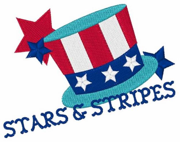 Picture of Stars & Stripes Machine Embroidery Design