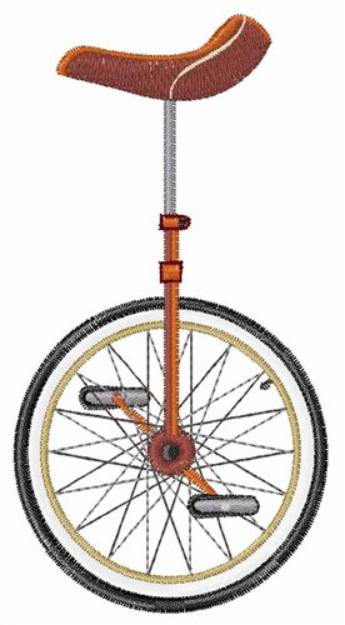 Picture of Unicycle Machine Embroidery Design