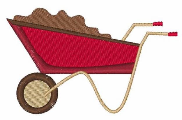 Picture of Garden Wagon Machine Embroidery Design