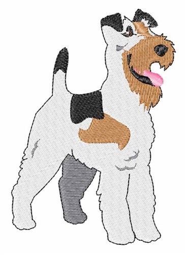 Terrier Pup Machine Embroidery Design