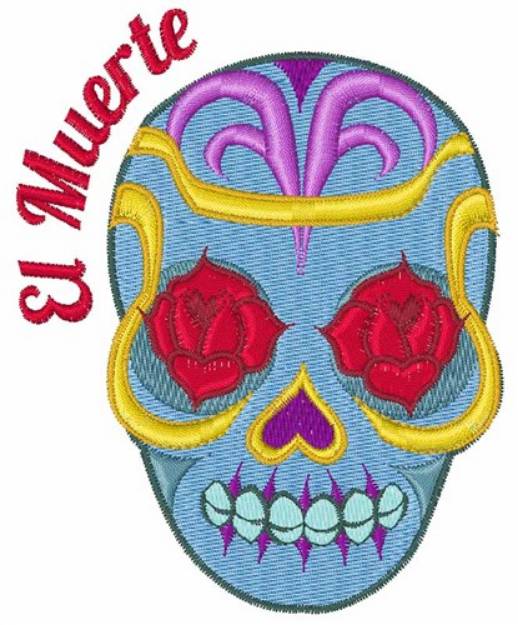 Picture of El Muerte Machine Embroidery Design