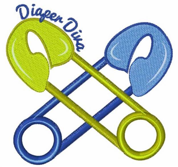 Picture of Diaper Diva Machine Embroidery Design