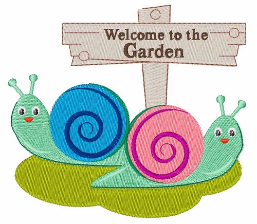 Welcome to the Garden Machine Embroidery Design