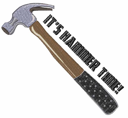 Hammer Time Machine Embroidery Design