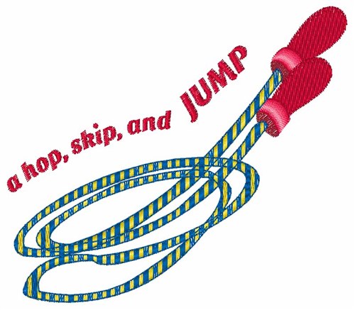 Hop Skip Jump Machine Embroidery Design