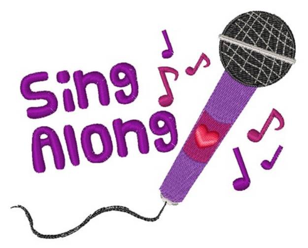 Picture of Sing Along Machine Embroidery Design