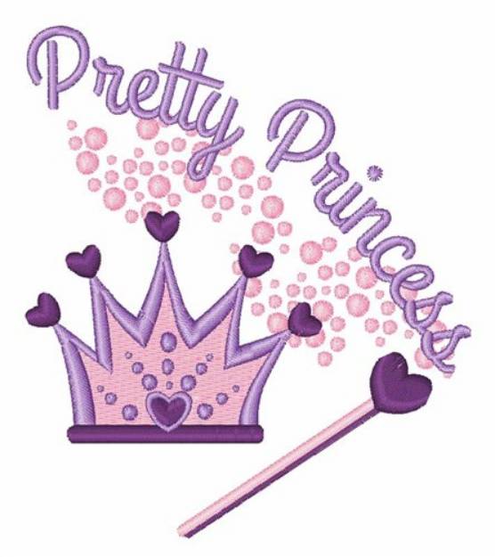 Picture of Pretty Princess Machine Embroidery Design
