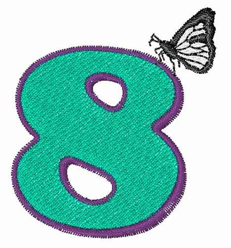 Butterfly-Font 8 Machine Embroidery Design
