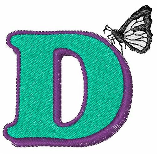 Butterfly-Font D Machine Embroidery Design