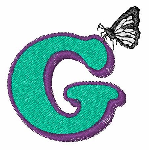 Butterfly-Font G Machine Embroidery Design