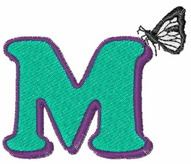 Picture of Butterfly-Font M Machine Embroidery Design