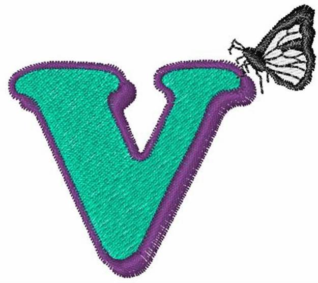 Picture of Butterfly-Font V Machine Embroidery Design