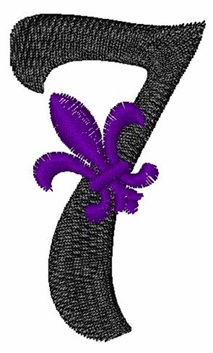 Fleur-De-Lis-Font 7 Machine Embroidery Design