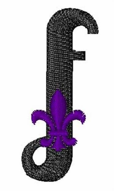 Picture of Fleur-De-Lis-Font f Machine Embroidery Design